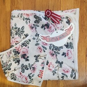 Little Wings Floral Blanket
